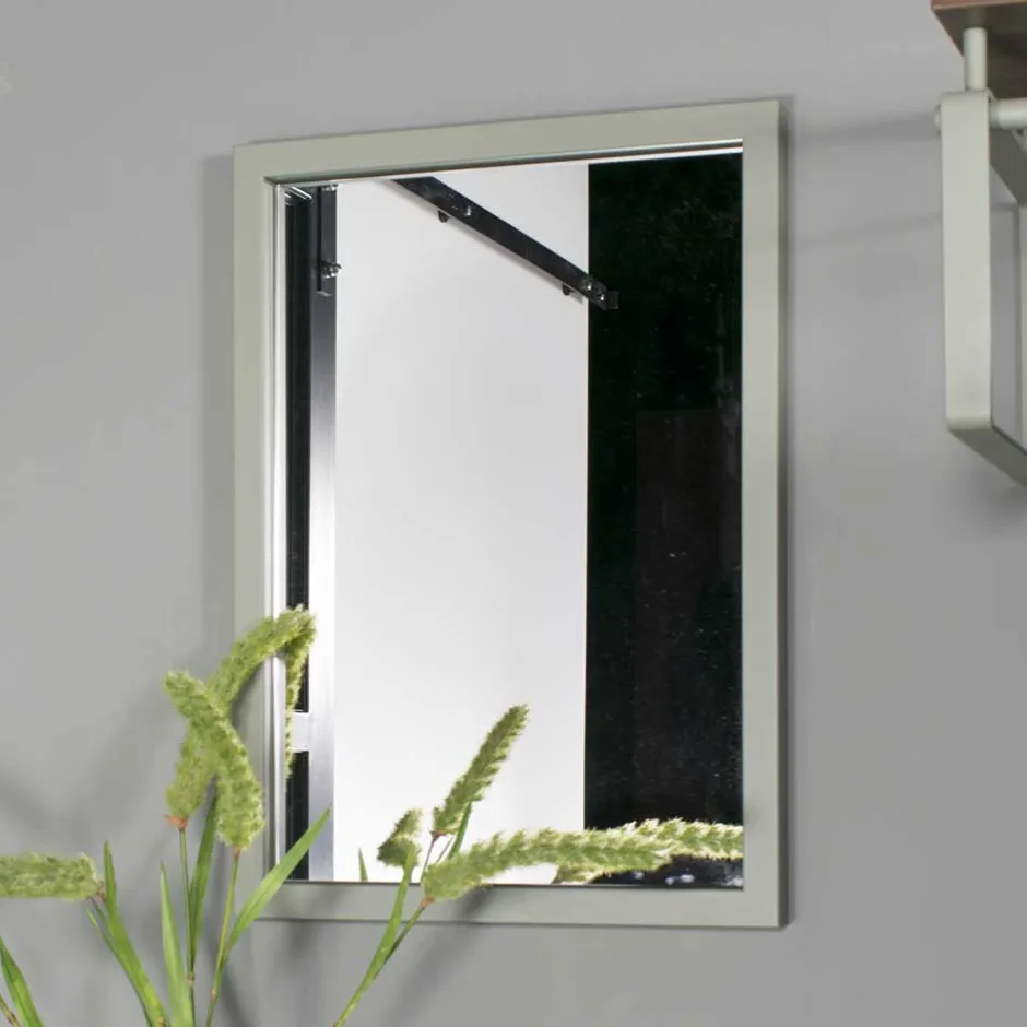 Rechteckiger Flur Spiegel in Graugrün - Monterrey^Wohnen Outlet