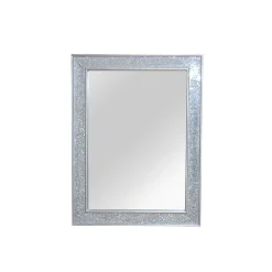 Wohnen Rechteckiger Spiegel in Antik-Silberfarben Lorena hoch oder quer