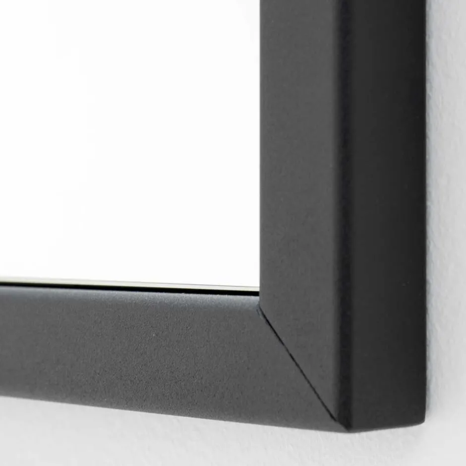 Wohnen Rechteckiger Spiegel mit Stahlrahmen - Glanco