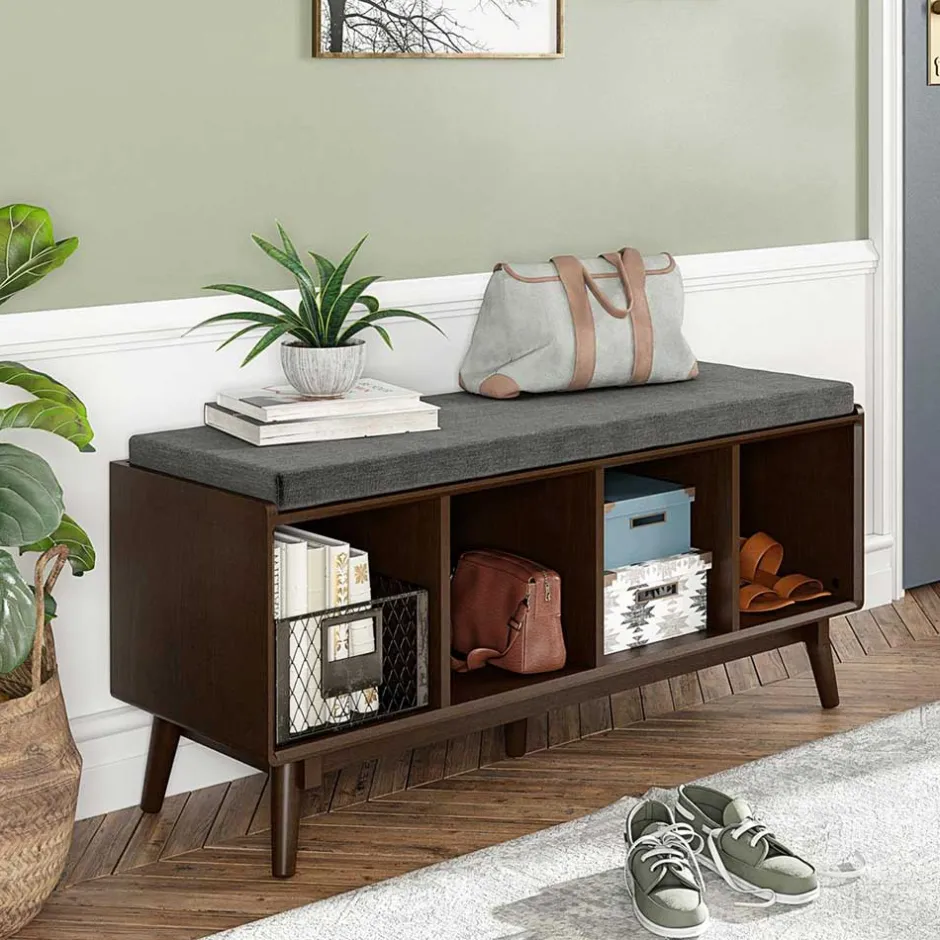 Wohnen Regal Bank mit vier Fächern - Despelin