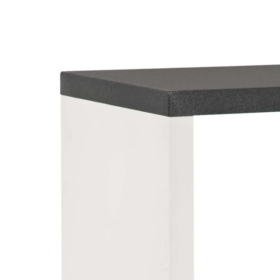 Wohnen Regal Baptus in Weiß Grau