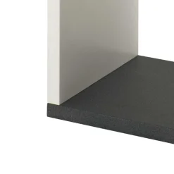 Wohnen Regal Baptus in Weiß Grau