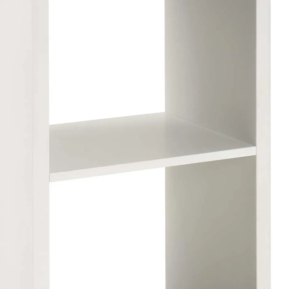 Wohnen Regal Baptus in Weiß Grau