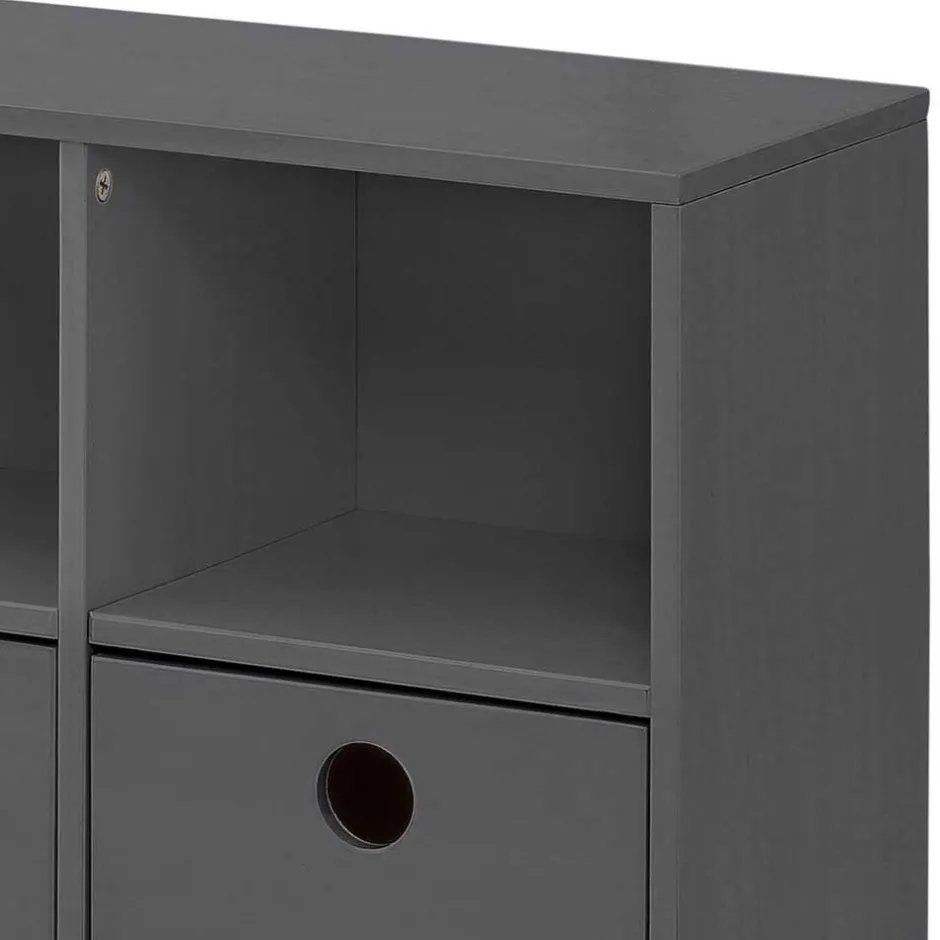 Regal mit 4 Fächern und 4 Boxen - Buleta^Wohnen Outlet