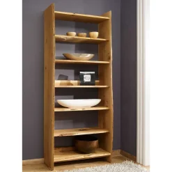 Regal mit Baumkante aus Eiche Massivholz - Avidora^Wohnen Best