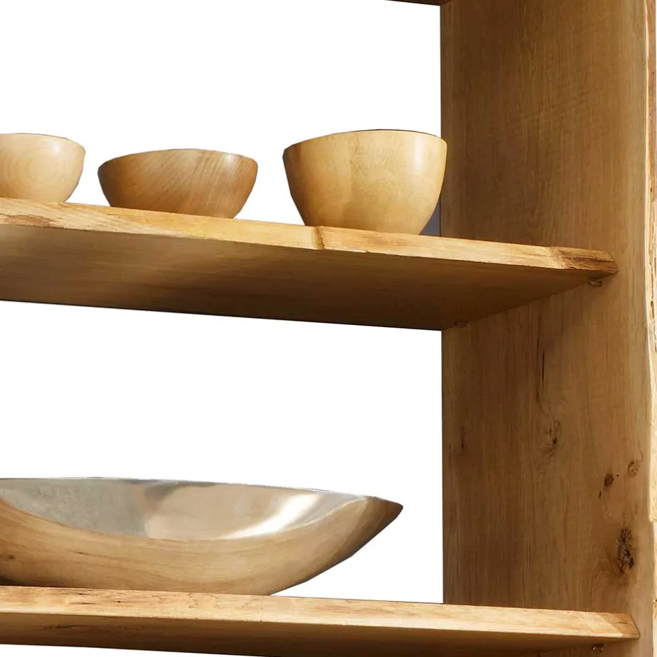 Regal mit Baumkante aus Eiche Massivholz - Avidora^Wohnen Best