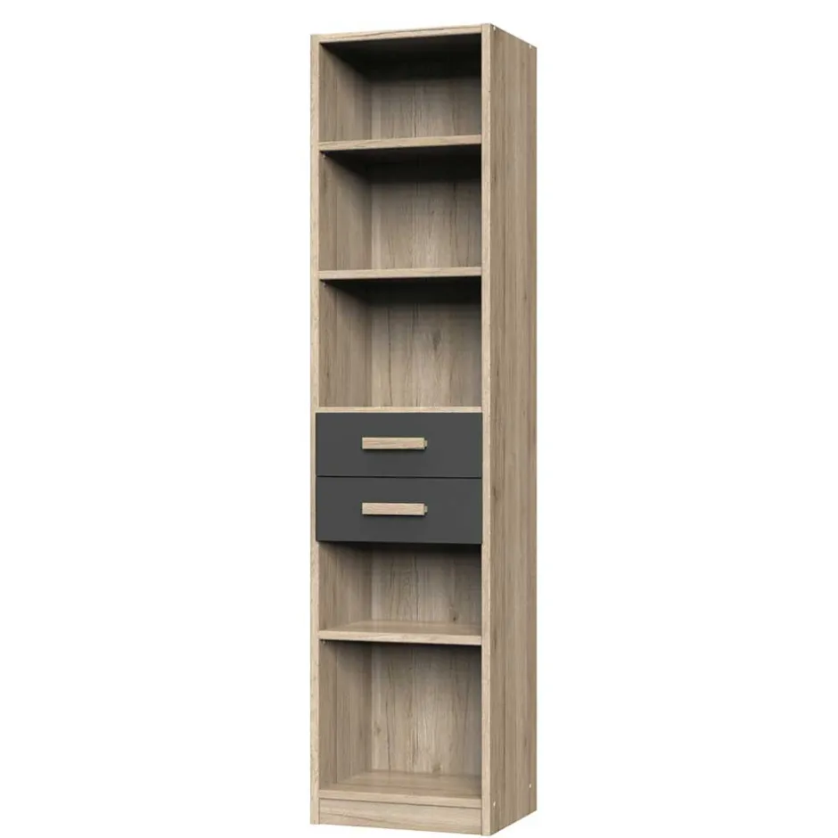 Regal mit fünf Fächern & zwei Schubladen - Jilamenda^Wohnen Clearance