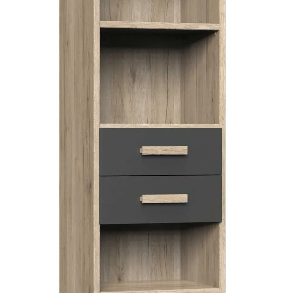 Regal mit fünf Fächern & zwei Schubladen - Jilamenda^Wohnen Clearance