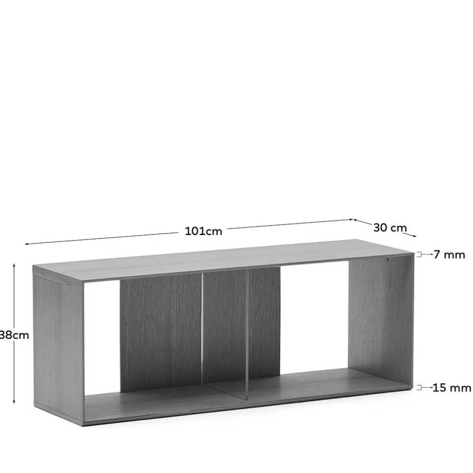 Regalmodul Duo in Nussbaum - Kiara (zweiteilig)^Wohnen Sale