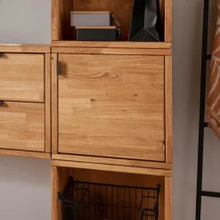 Regalwürfel mit Tür in zwei Tiefen - Iljona^Wohnen Discount