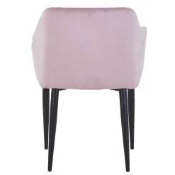 Retro Armlehnenstuhl in Altrosa Samt - Onjamy (2er Set)^Wohnen New