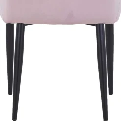 Retro Armlehnenstuhl in Altrosa Samt - Onjamy (2er Set)^Wohnen New