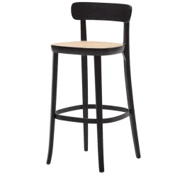 Wohnen Retro Barstuhl mit Wiener Geflecht Sitz - Pulany (2er Set)