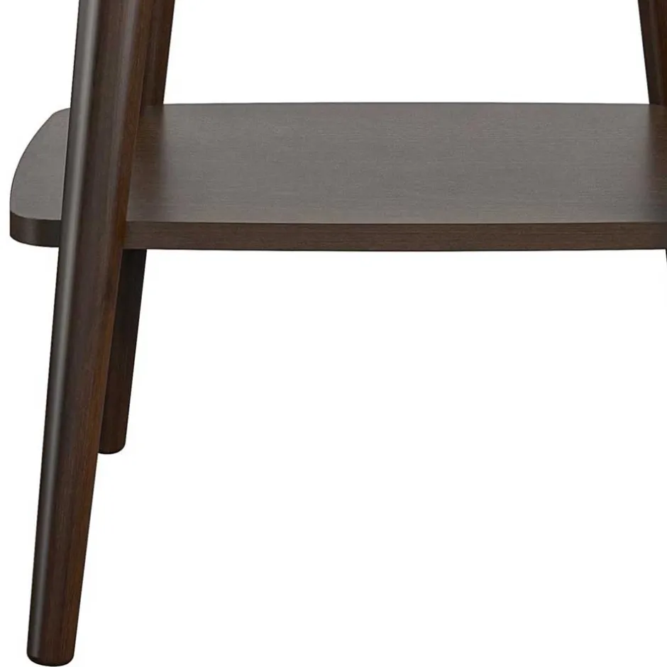 Wohnen Retro Beistelltisch in Walnuss Optik - Despelin