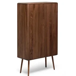 Wohnen Retro Chic Highboard aus Nussbaum - Rivossa