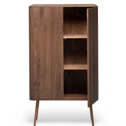 Wohnen Retro Chic Highboard aus Nussbaum - Rivossa