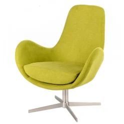 Wohnen Retro Design Drehsessel in Hellgrün - Soraso