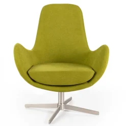 Wohnen Retro Design Drehsessel in Hellgrün - Soraso