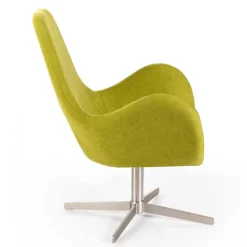 Wohnen Retro Design Drehsessel in Hellgrün - Soraso