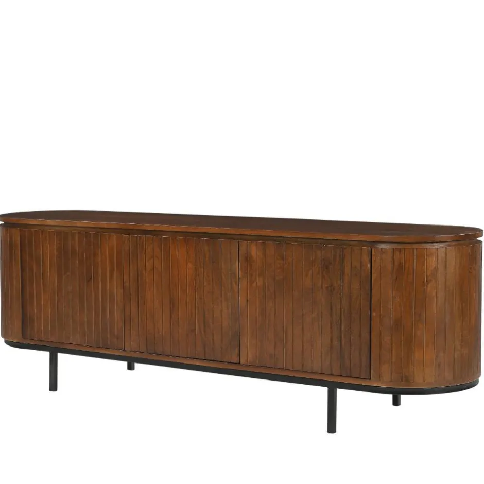 Retro Design Lowboard aus Mangoholz - Galadira^Wohnen