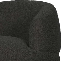 Wohnen Retro Design Sessel aus Boucle Stoff - Fronco