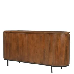 Wohnen Retro Design Sideboard aus Mangoholz - Galadira