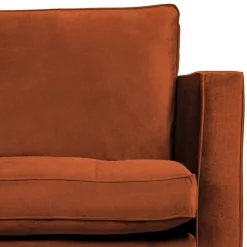 Retro Designsessel in Rost Braun Samt - Naryon^Wohnen Sale