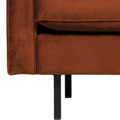 Retro Designsessel in Rost Braun Samt - Naryon^Wohnen Sale