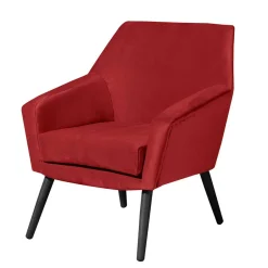 Retro Designsessel in Ziegelrot Samtvelours - Nina^Wohnen Sale