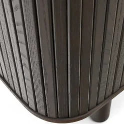 Wohnen Retro Highboard mit Schiebetüren und Fächern - Tadaco