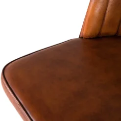 Retro Lederstuhl in Cognac Braun - Valtte^Wohnen Outlet