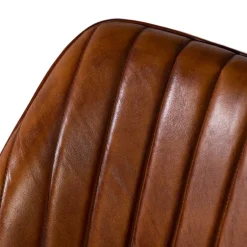 Retro Lederstuhl in Cognac Braun - Valtte^Wohnen Outlet