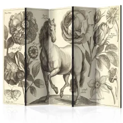 Kinder Wohnen Retro Paravent mit Naturdarstellungen - Freedoms