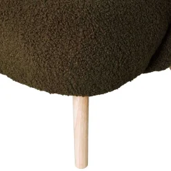 Wohnen Retro Plüschsessel in Dunkelgrün - Vakuum