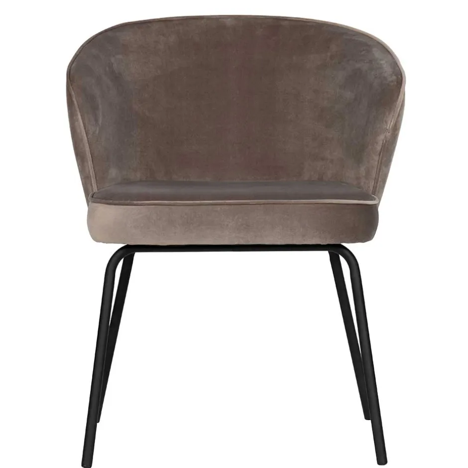 Retro Polsterstühle in Khaki Samt - Ashley (2er Set)^Wohnen Hot