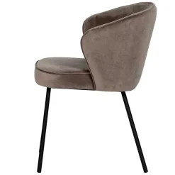 Retro Polsterstühle in Khaki Samt - Ashley (2er Set)^Wohnen Hot