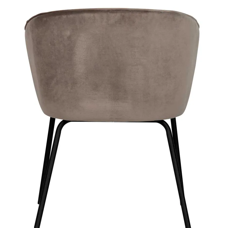 Retro Polsterstühle in Khaki Samt - Ashley (2er Set)^Wohnen Hot