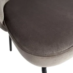 Retro Polsterstühle in Khaki Samt - Ashley (2er Set)^Wohnen Hot