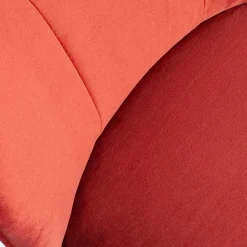 Wohnen Retro Samtsessel in Rot & Schwarz - Dumarkus