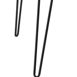 Wohnen Retro Schreibtisch in Walnuss Optik & Schwarz - Filumenta