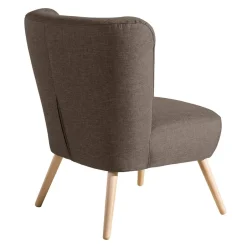 Retro Sessel in Beigegrau Stoff - Florida^Wohnen Clearance