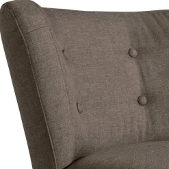 Retro Sessel in Beigegrau Stoff - Florida^Wohnen Clearance