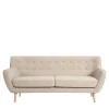 Wohnen Retro Style Sofa in Beige mit Natur - Paulo