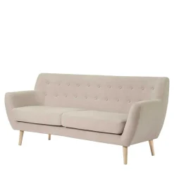 Wohnen Retro Style Sofa in Beige mit Natur - Paulo