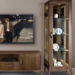 Wohnen Retro Wohnwandd in Nussbaum - Gralaz (dreiteilig)