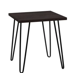 Wohnen Retrodesign Beistelltisch in Eiche Optik Dunkelbraun - Braving