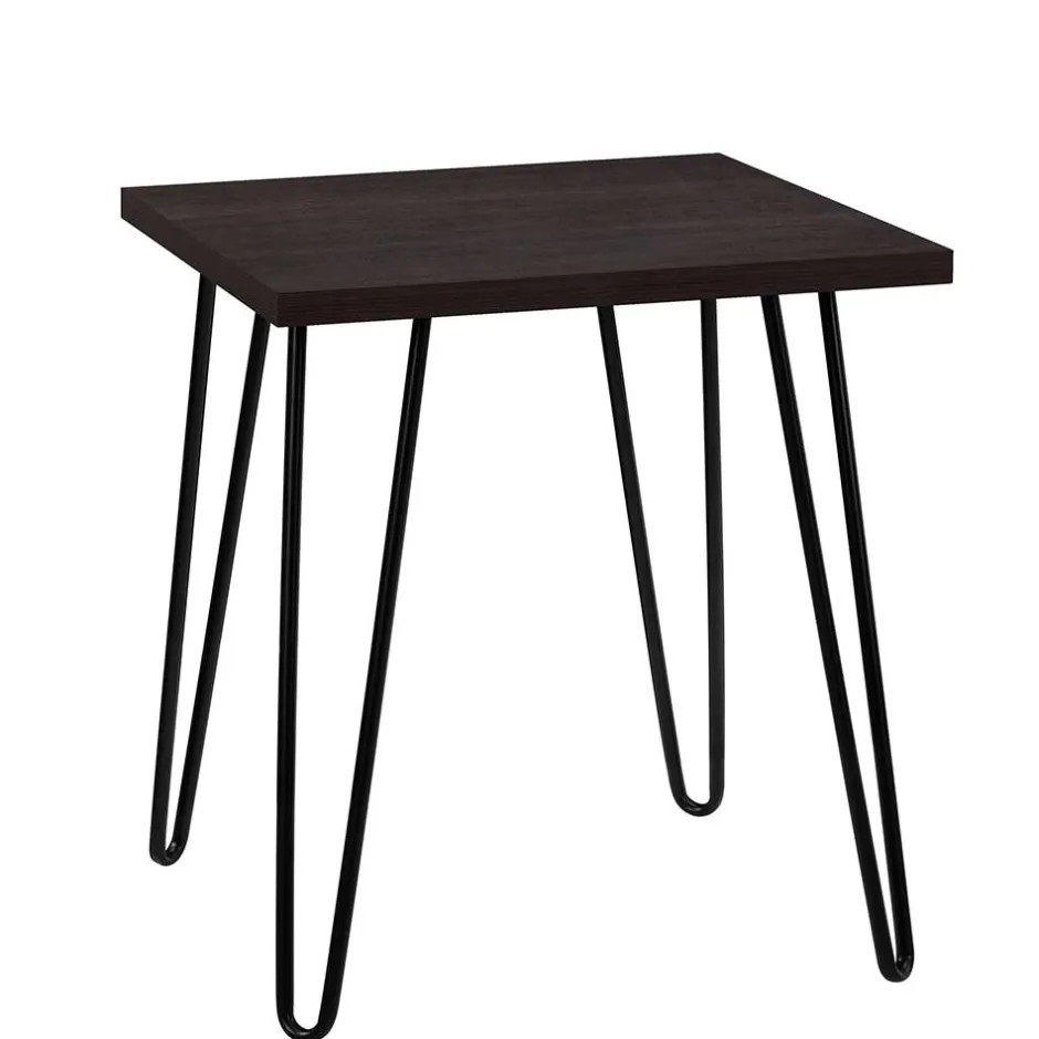 Wohnen Retrodesign Beistelltisch in Eiche Optik Dunkelbraun - Braving