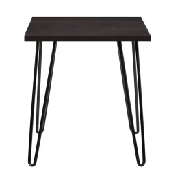 Wohnen Retrodesign Beistelltisch in Eiche Optik Dunkelbraun - Braving