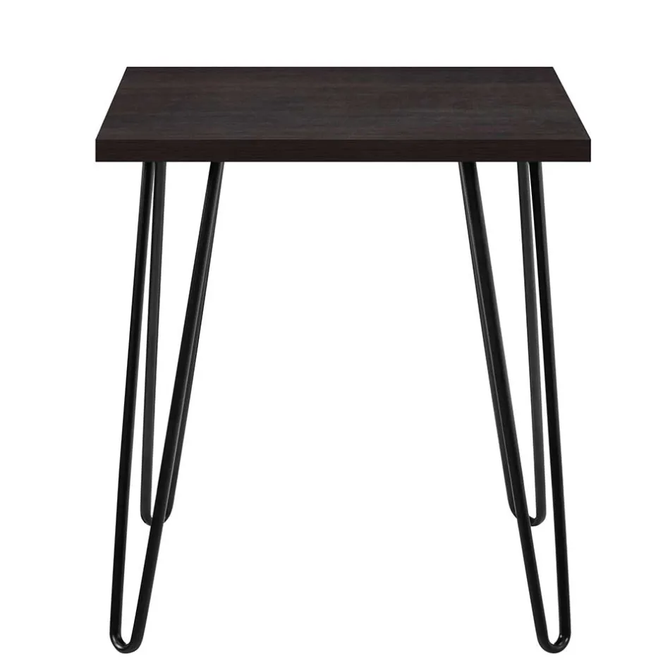 Wohnen Retrodesign Beistelltisch in Eiche Optik Dunkelbraun - Braving