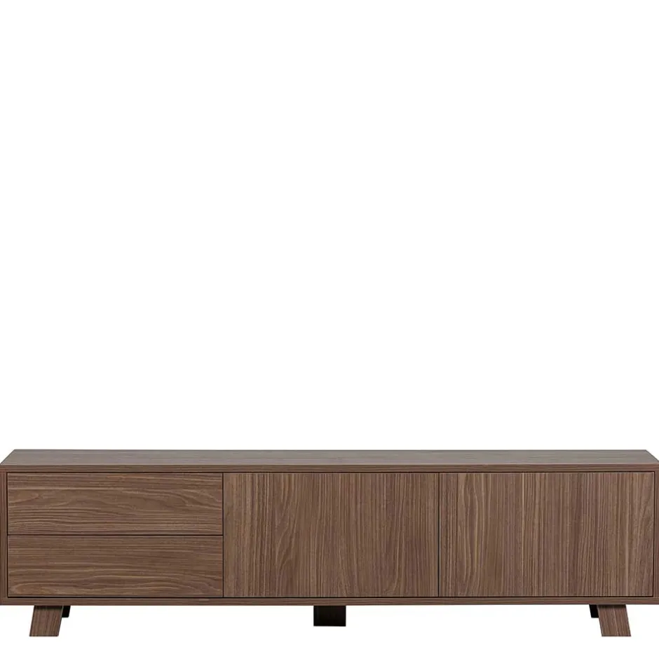 Wohnen Retrodesign TV Board in Walnuss - Acaso